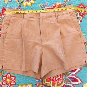 Banana Republic High Rise Shimmer Linen short / Size 8